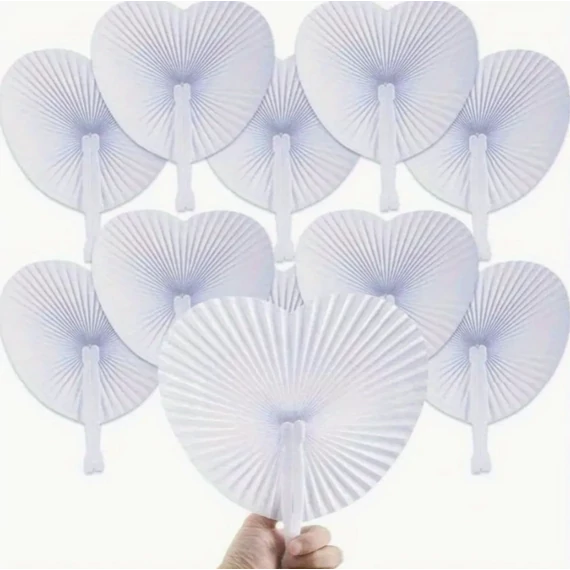 Elegáns Szív alakú Origami Legyező