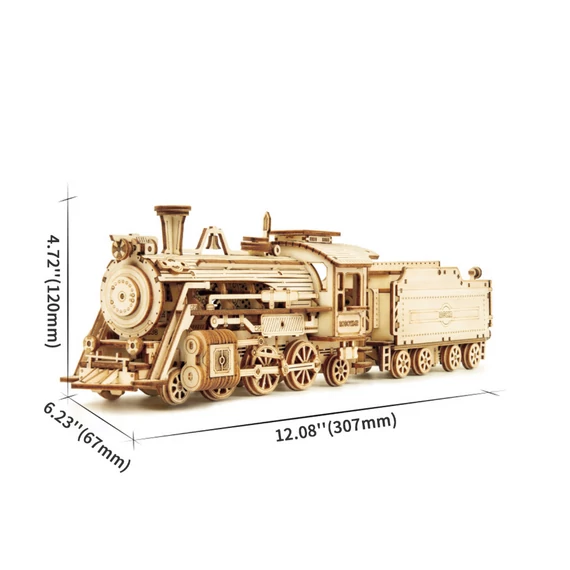 Fából készült 3D-s kirakó - Prime gőzmozdony