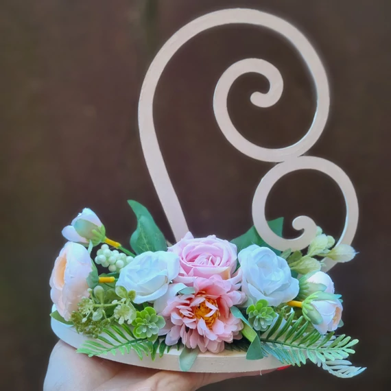 Szív Esküvői Gyűrűtartó – 22cm (GYUR4)