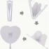 Elegáns Szív alakú Origami Legyező